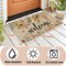 Welcome Fall Doormat Eucalyptus Leaves Sunflowers Door Mats Indoor Outdoor Patio Non-Slip Durable Entrance FloorMat for Home, Outside, Yard, Patio 17x29.5 Inch